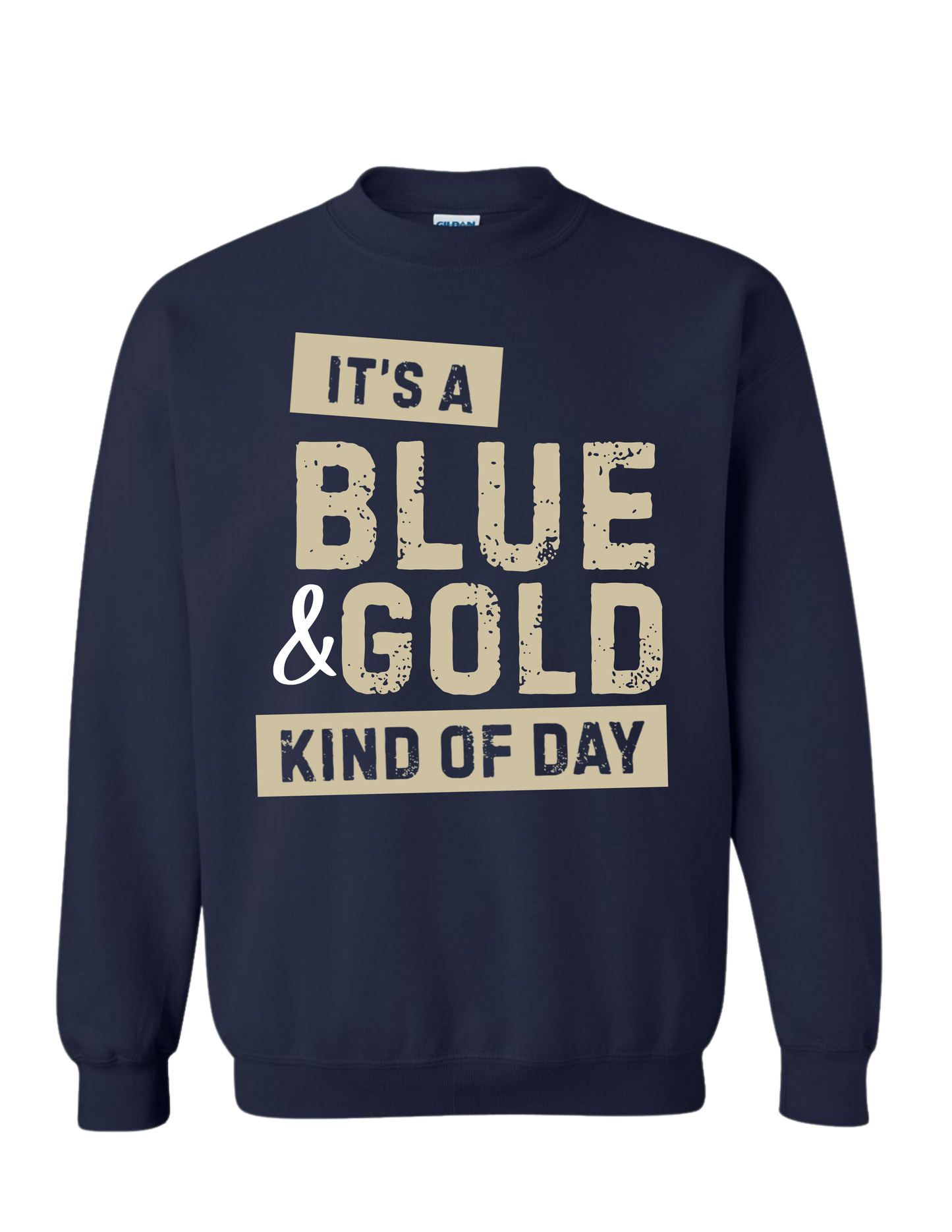 Blue & Gold Kind of Day Crew Neck