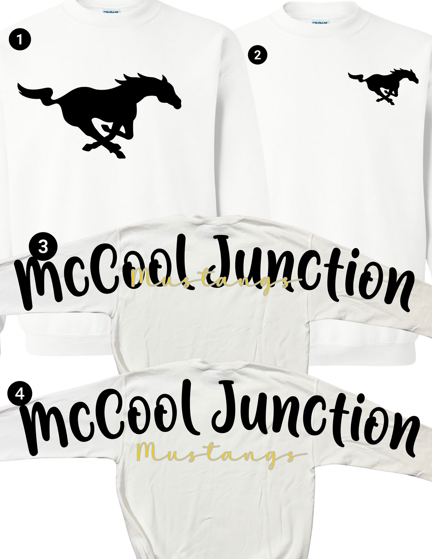 McCool Junction Mustangs Oversized Spirit Crewneck