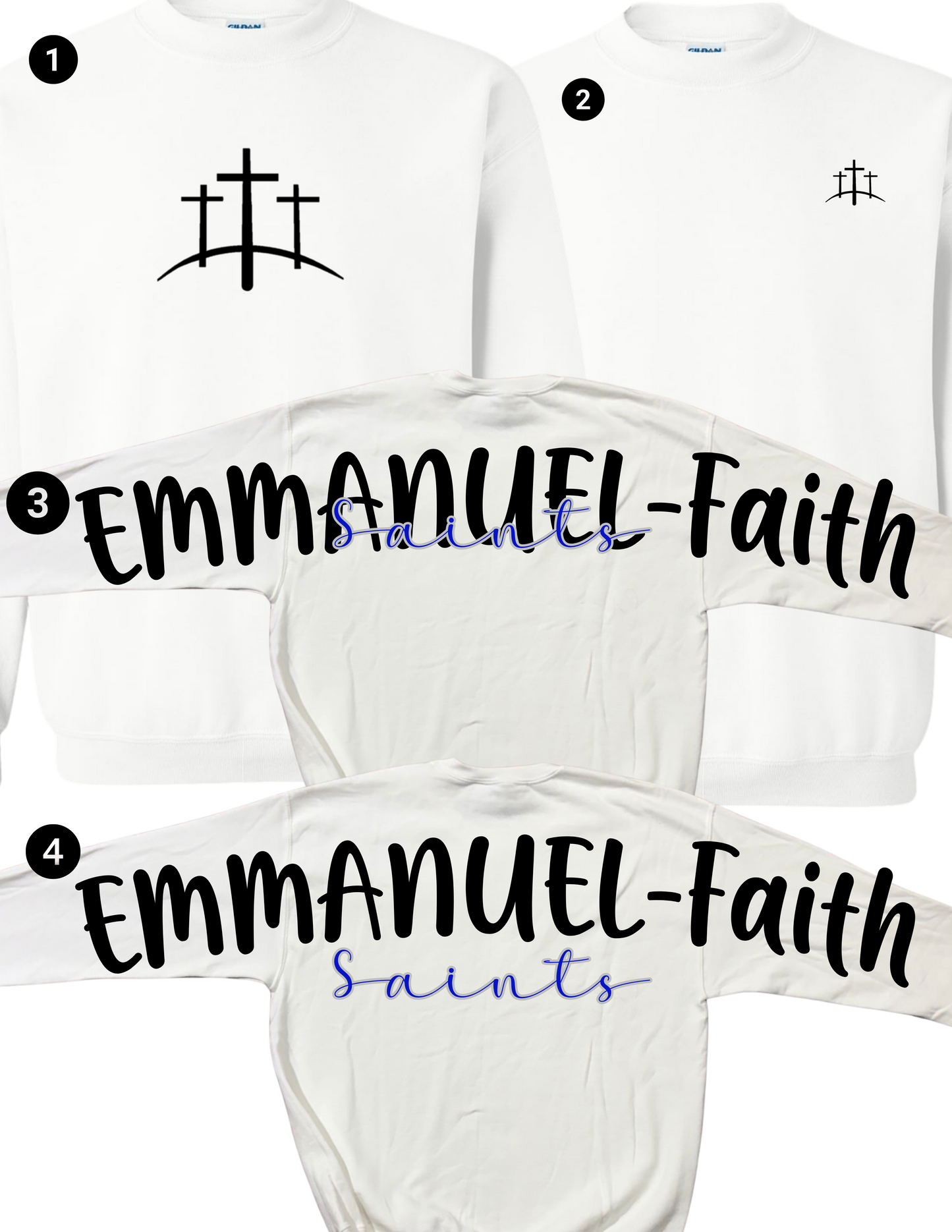 Emmanuel Faith Saints Oversized Spirit Crewneck