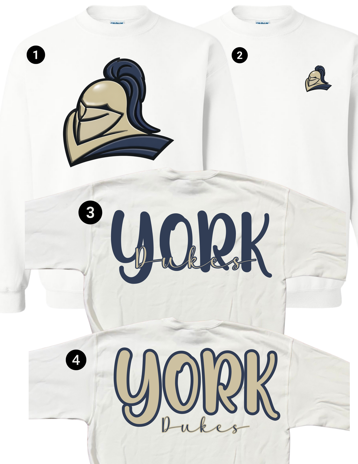 York Dukes Oversized Spirit Crewneck