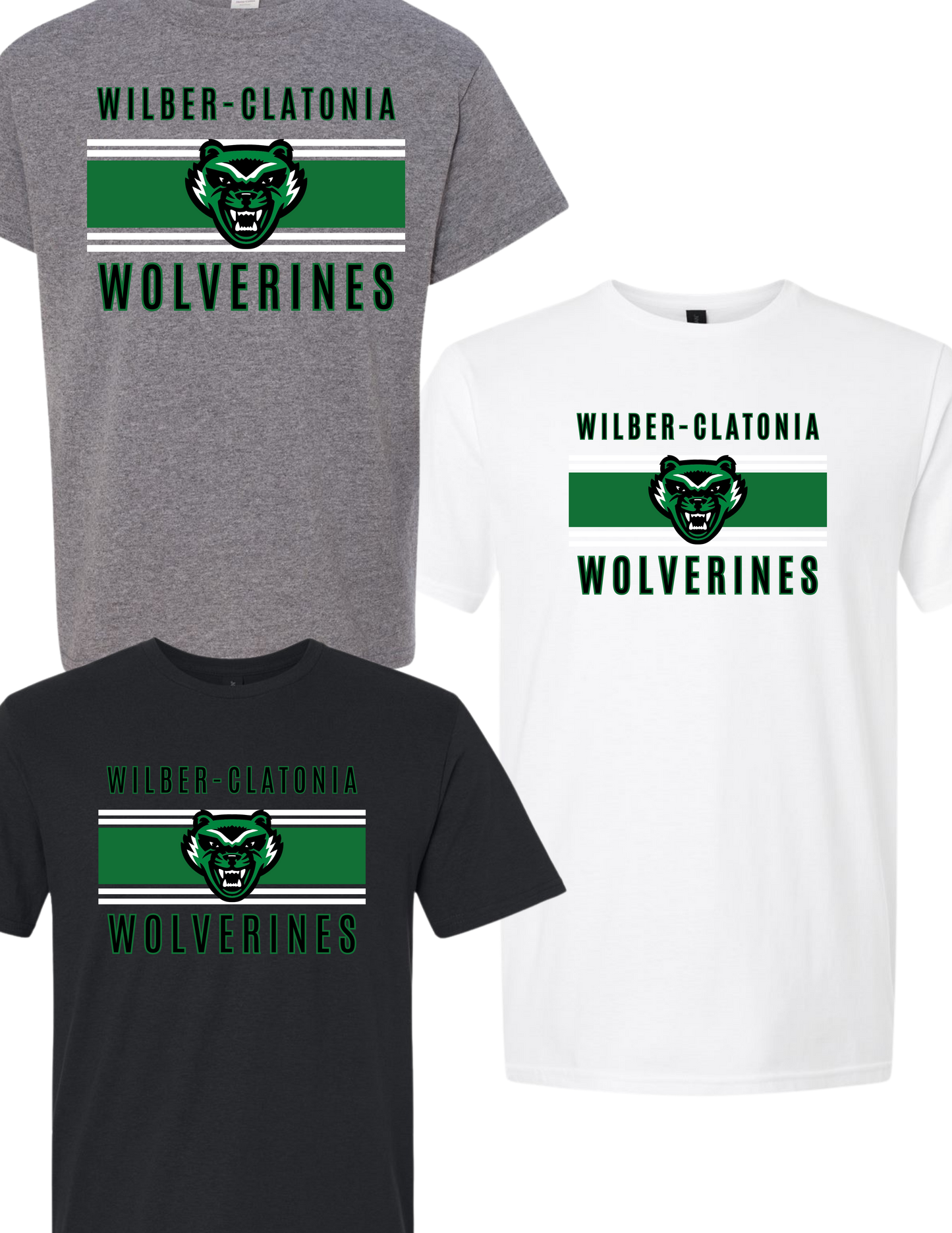 Wilber-Clatonia Wolverines Retro Rally Shirt