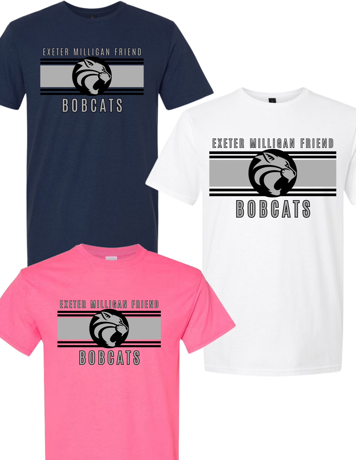 Exeter-Milligan-Friend Bobcats Retro Rally Shirt