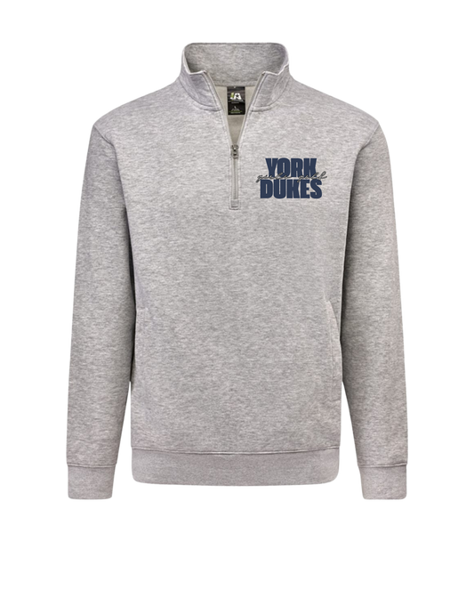 York Dukes Girls Golf Grey Quarter Zip